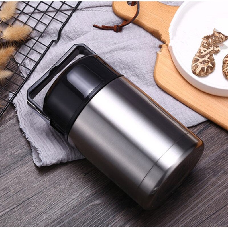 Boîte à déjeuner Thermos de grande capacité 800ML/1000ML, conteneurs portables en acier inoxydable pour aliments et soupe, flacons sous vide Thermocup