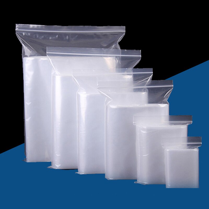 Extra Heavy-Duty Various Sizes Reclosable Plastic Packaging Bags Zip Lock Plastic Bags Zipper Clear Zip lock bags(pack of 50)