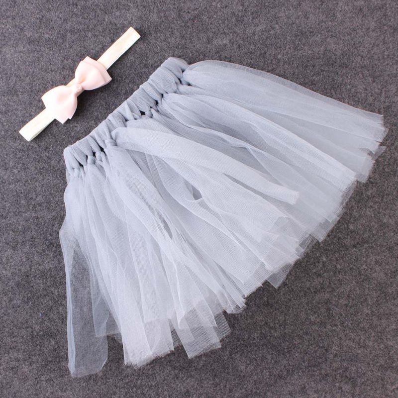 Cute Kids Meisjes Peuter Baby Boog Bloem Tutu Jurken Fotografie Prinses Jurk 85WA