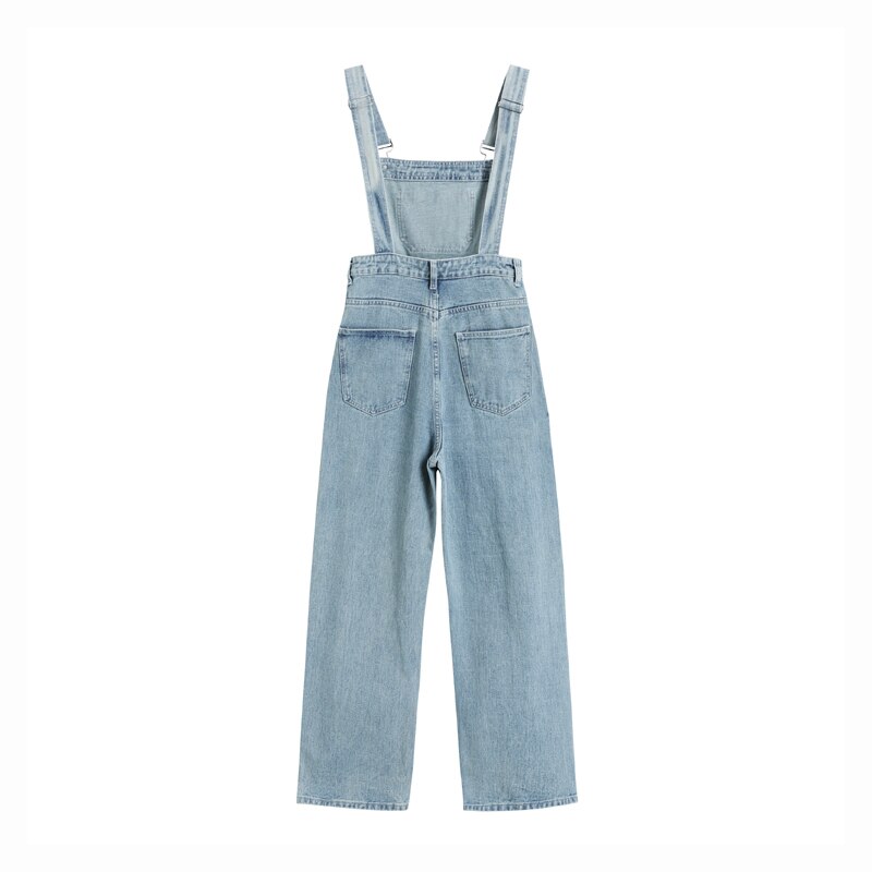 Summer Jeans Denim Jumpsuits Women Playsuits Chic Vintage Overalls Trendy Casual Rompers Loose Bottom Female Jeans