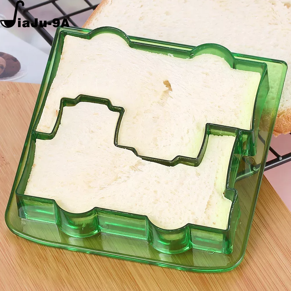 Cortadores de sándwiches para niños, molde de plástico para cortar pan de comida, sellador, cortador de almuerzo, para niños, accesorios de cocina