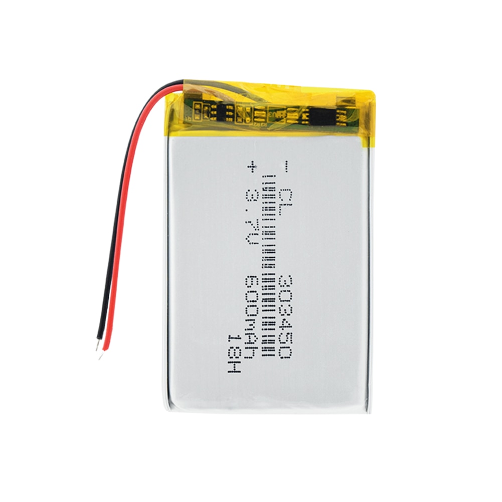 3.7V,600mAH 303450 303550 PLIB polymer lithium ion / Li-ion Rechargeable battery for dvr,GPS,mp3,mp4,E-book, LED light,speaker