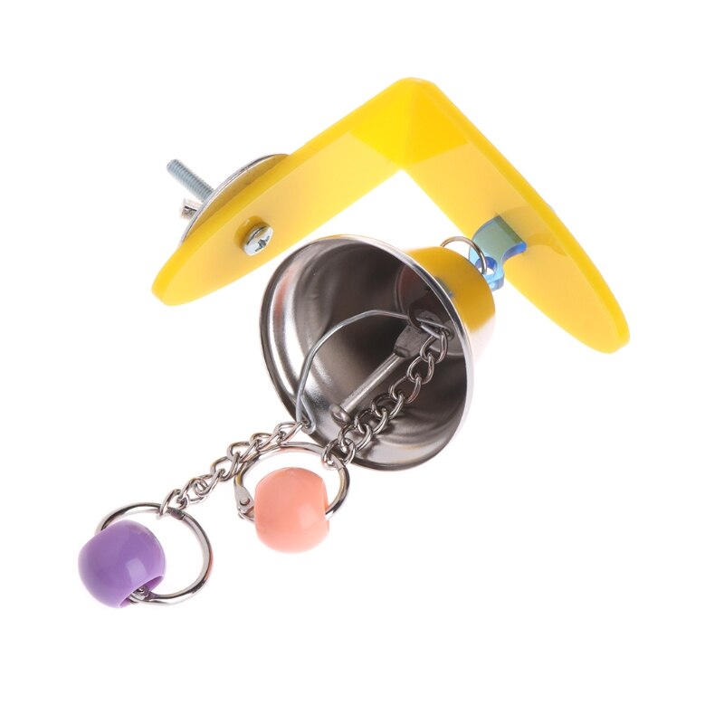 Campana para loro juguetes de aves de jaula, columpio colgante juguete morder accesorios periquito de Cockatiel juguete pájaro suministros