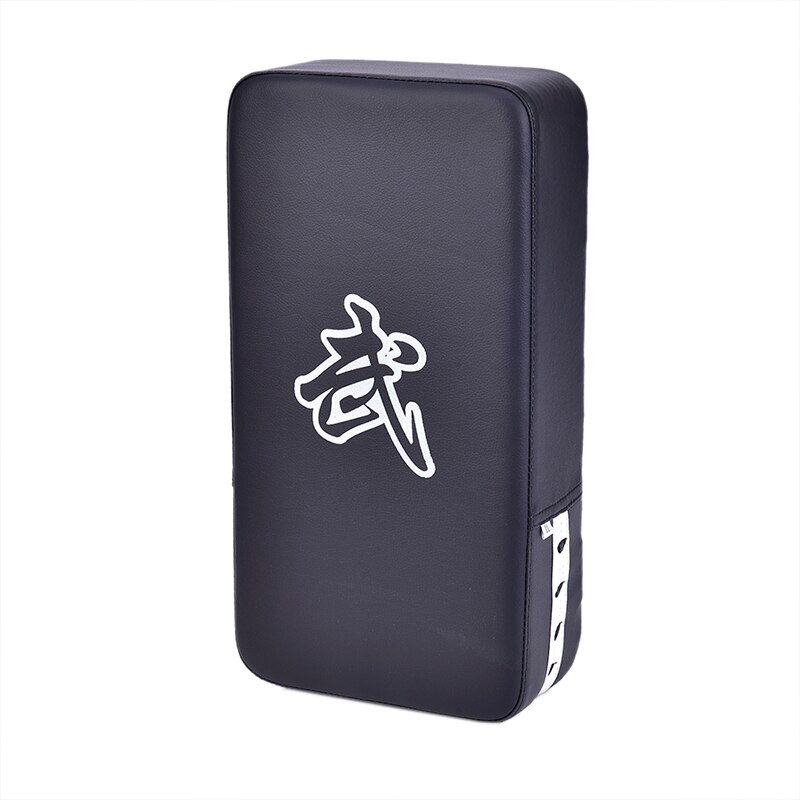 1 pc sac de frappe sac de sable coussin de boxe Fitness Taekwondo MMA main coup de pied coussinet PU cuir équipement d'entraînement Muay Thai pied cible S: BK