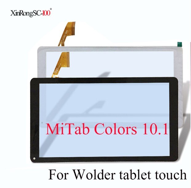 Touch screen panel digitizer glas til tablet wolder mitab california/prag/freedom 3g/ farver 10.1/ connect/one 10 york: Farver 10.1 sort