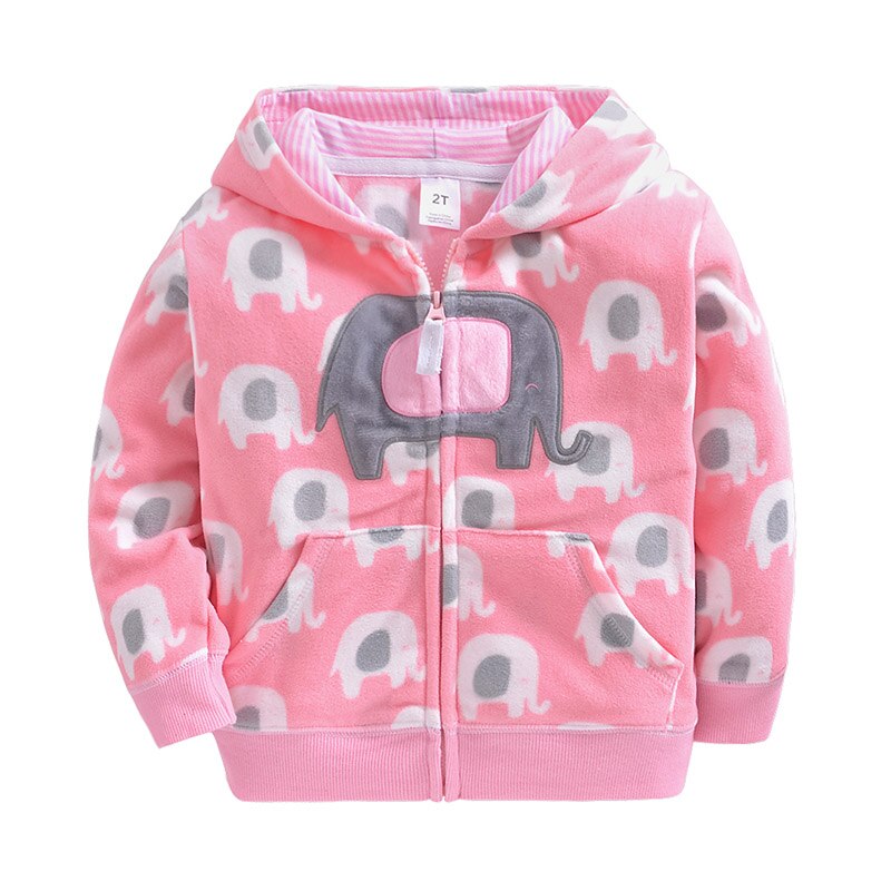 Vår höst babykläder pojkar flickor hoodie polar fleece casual sweatshirt jacka för pojkar barn barn sport hoodies: B / 4t