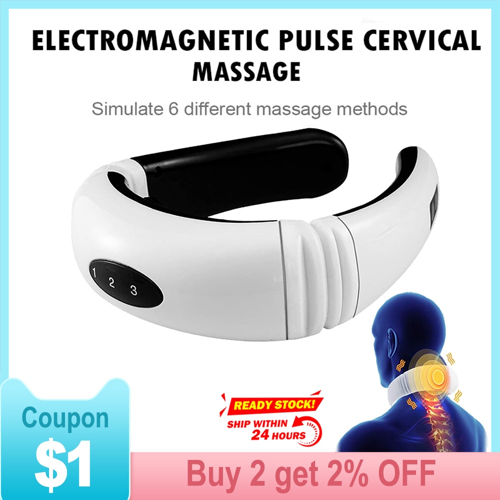 6 Modi Hals Massager Massageador Elektrische Nek Massager Elektrische Puls Rug En Nek Massager