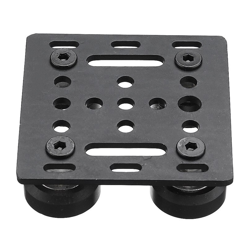 Placa de pórtico con ranura en V negra, placa deslizante especial para máquina enrutadora CNC de perfil de aluminio , 1 Uds.