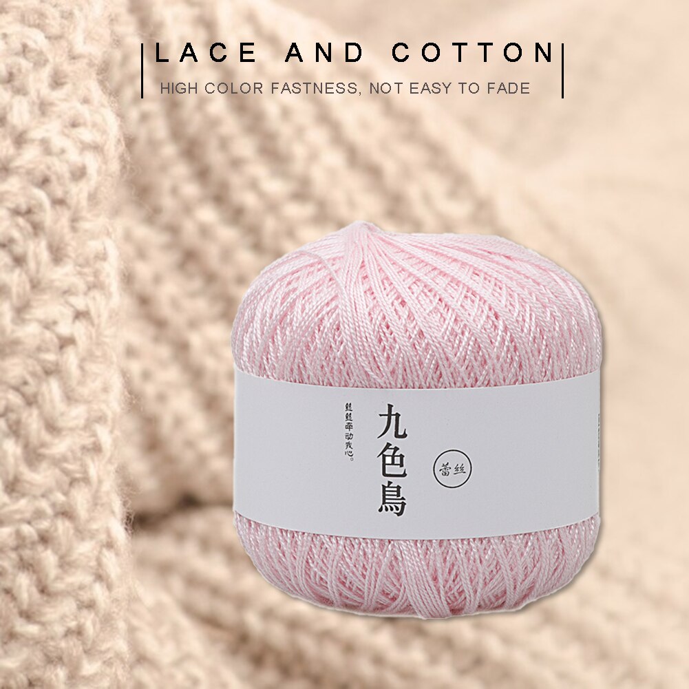 1 rouleau deux brins doux coton corde bricolage tricot tissage ficelle fil cordon pour bricolage à la main vêtements écharpe et chaussettes *