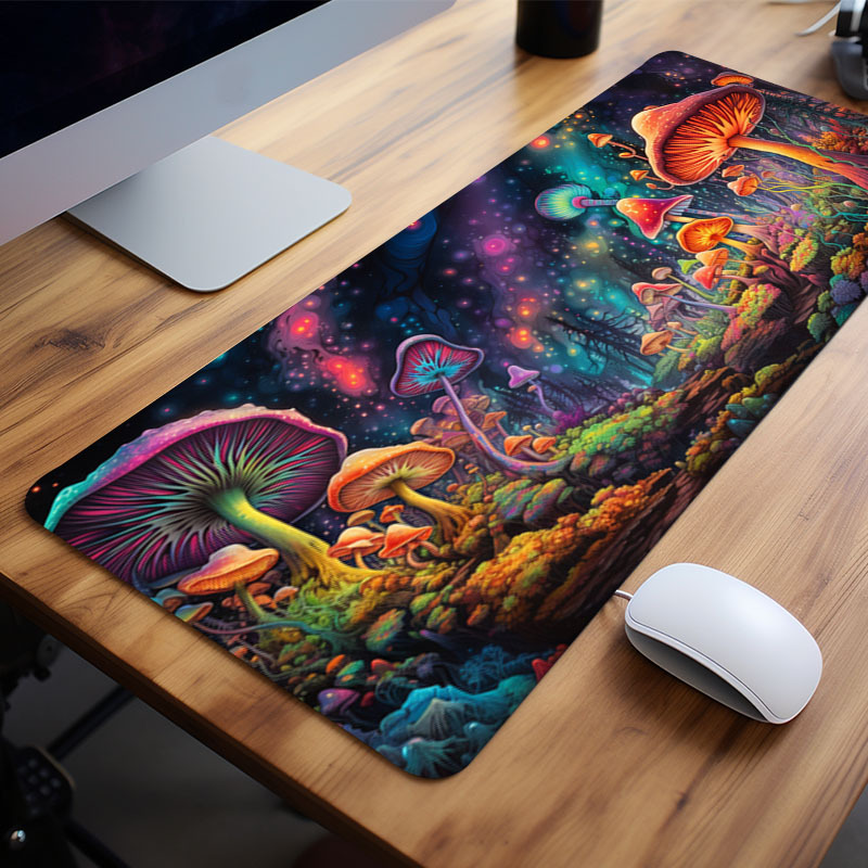 1pc Paddestoel Grote Gaming Muismat E-Sports Kantoor Toetsenbord Pad Computermuis Antislip Computermat Cadeau voor Tiener/Vriendje
