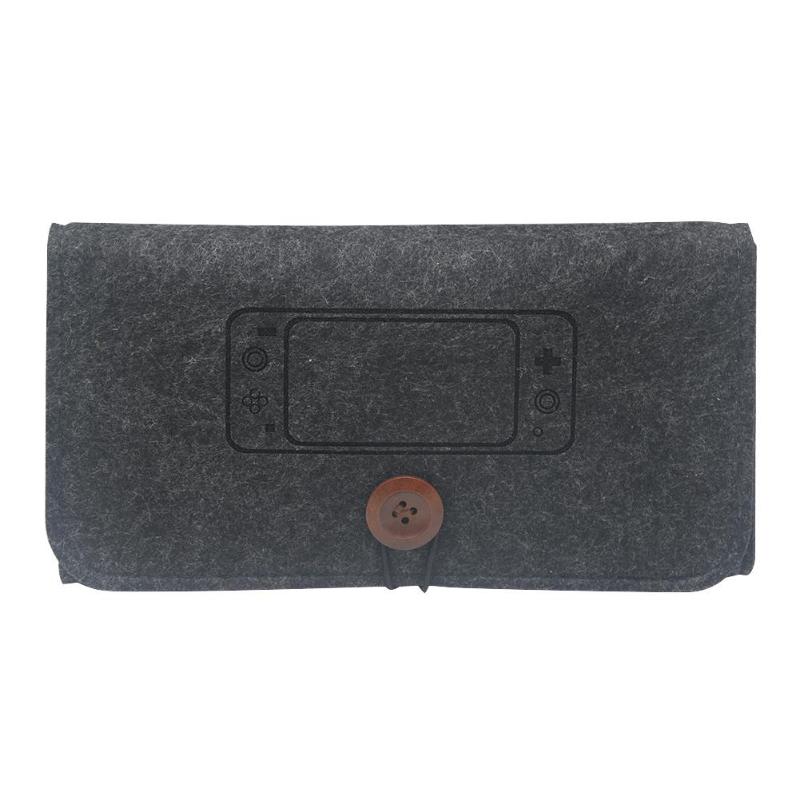 Fühlte Lagerung Weiche Taschen für Nintend Schalter Lite Konsole Spiel Zubehör Tragetaschen für Nintend Schalter NS Tragbare Fall Taschen: Black