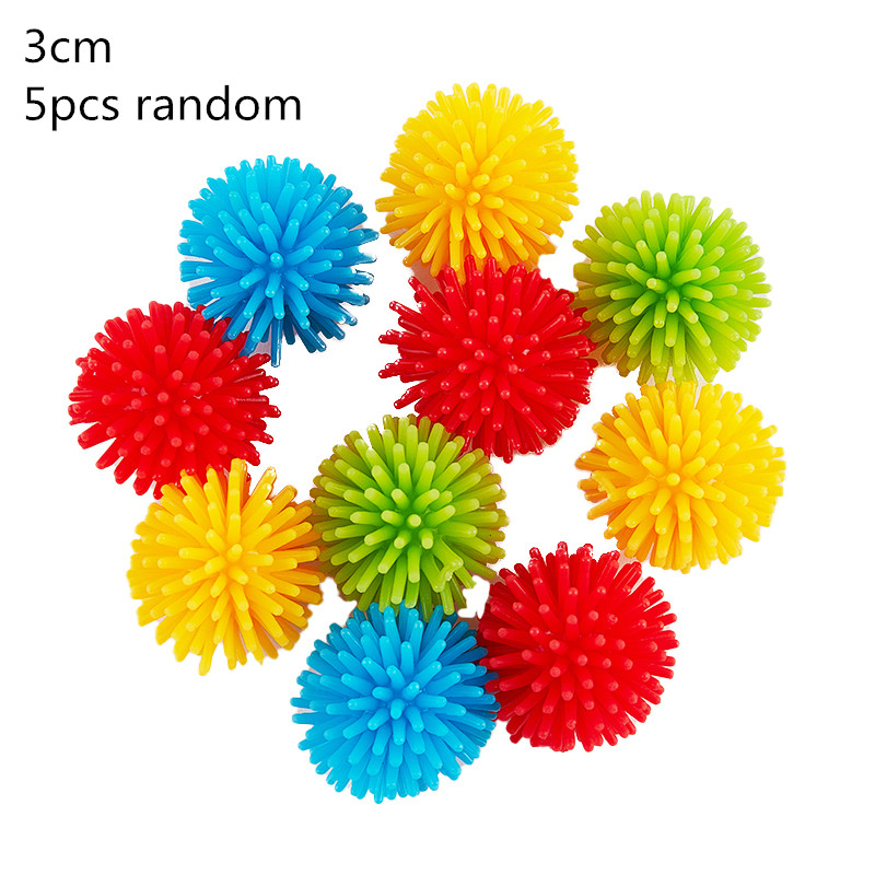 Helkroppig spikig massage hård stressboll 6cm för konditionsportsövning boll igelkott sensorisk träning ta tag i bollen