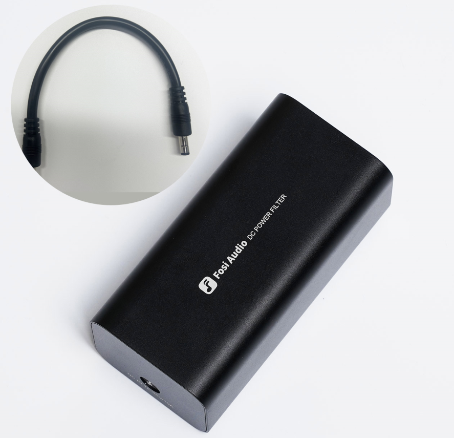 Filtr zasilania DC Fosi Audio eliminuje szumy wysokiej częstotliwości za pomocą V3 MONO: Black