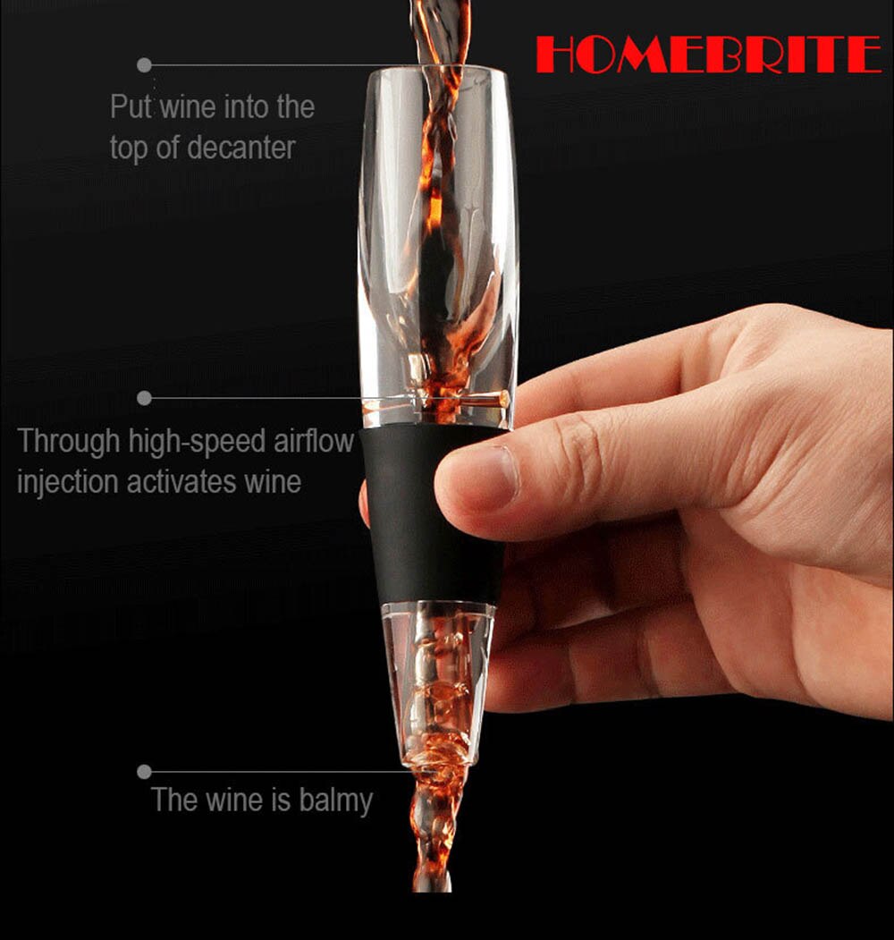 Mini Portable Magic Wijn Decanter Beluchter Essentiële Apparatuur Wijn Snel Beluchter Wijn Hopper Filter Set En Geschenkdoos KC1281M