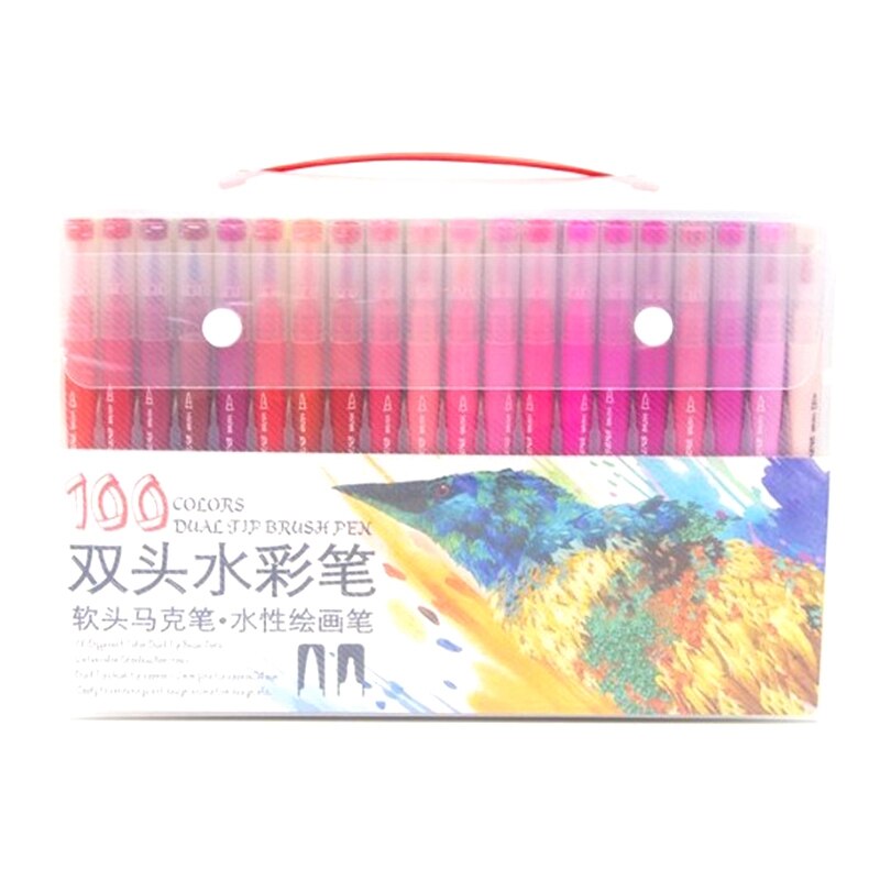 Twin Marker Journal Pens Double Tip Head Marker Watercolor Pen Drawing Colors Brush Pen Sets: 3