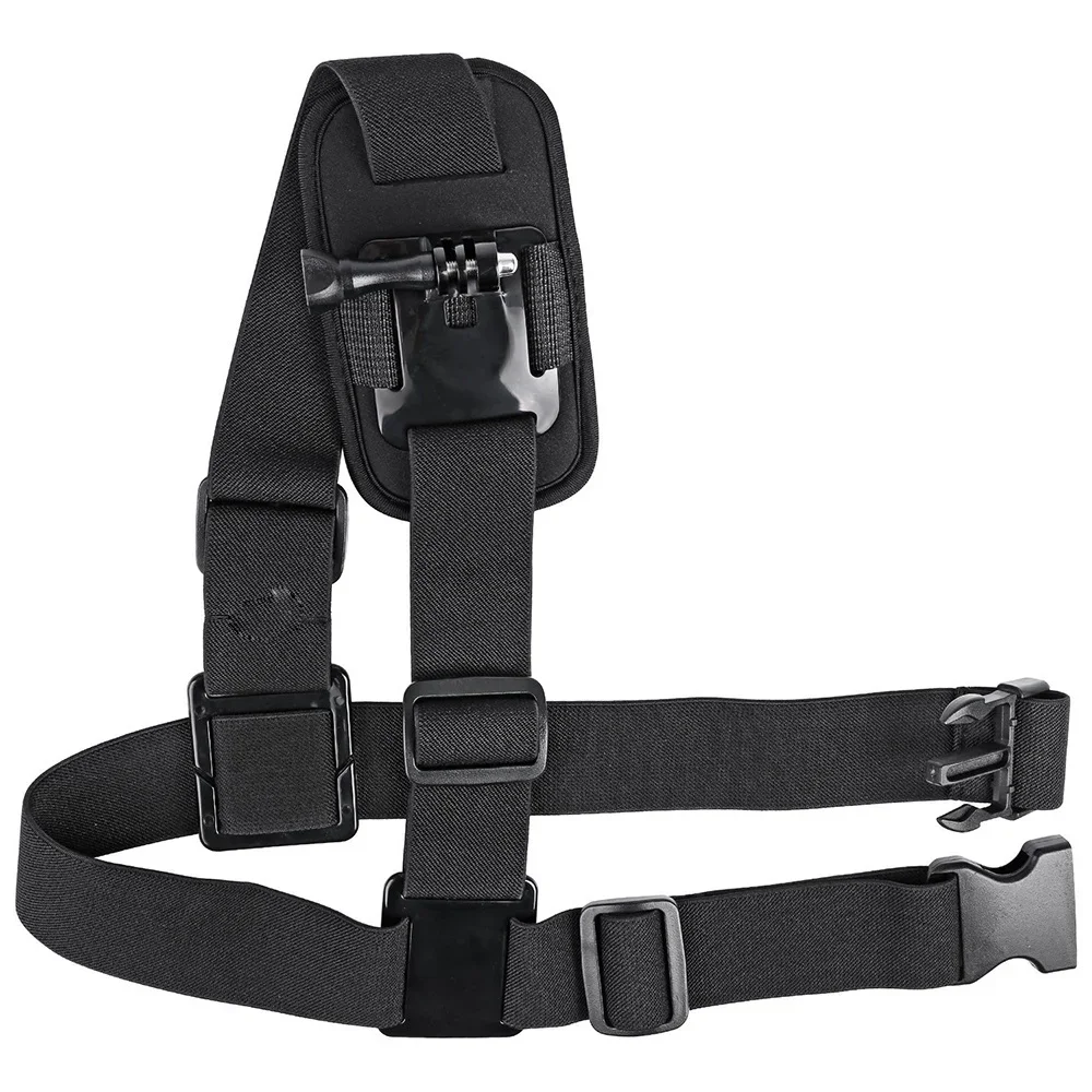 360 ° Adaptador de arnés de pecho para montaje en correa de hombro para GoPro Hero 12 11 10 9 8 7 6 5 4 3+ 3 Black Edition Xiaomi Yi