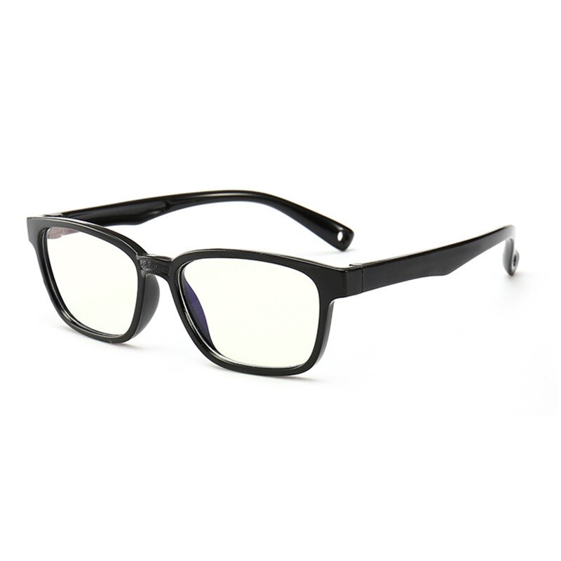 iboode Kids Spectacles Goggles TR90 Glasses Frame Eyewear Kids UV400 Protection Anti Bue-ray Eyeglasses For Children Boys Girls: Black