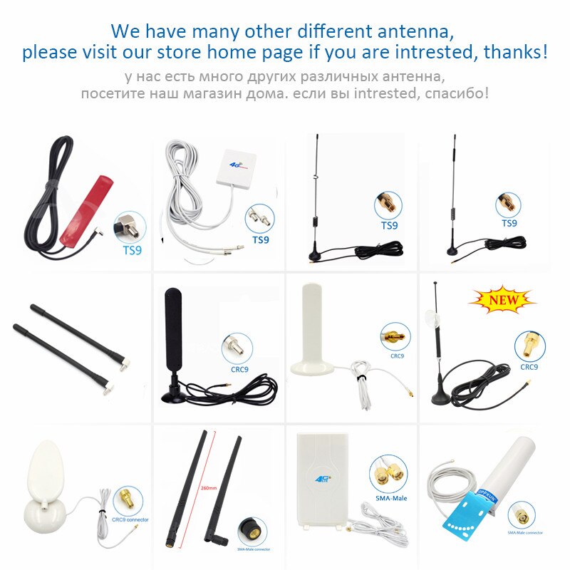 2 stks/paar 4G LTE antenne 2.4GHz WIFI Antenne SMA MALE 700-2700MHz 8dBi router antenne 3G voor Huawei ZTE router modems