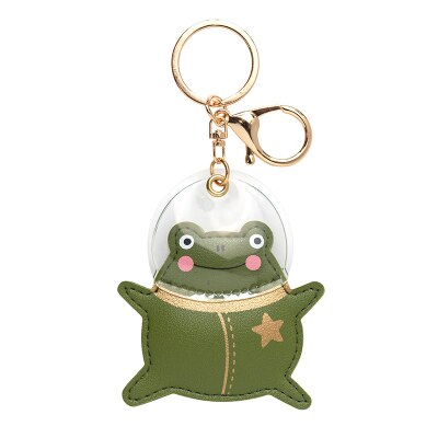 Astronaut Keychains Top Grade Leather Car Key Chains Student Girl Lovely Bag Charm Decoration KeyRings: D