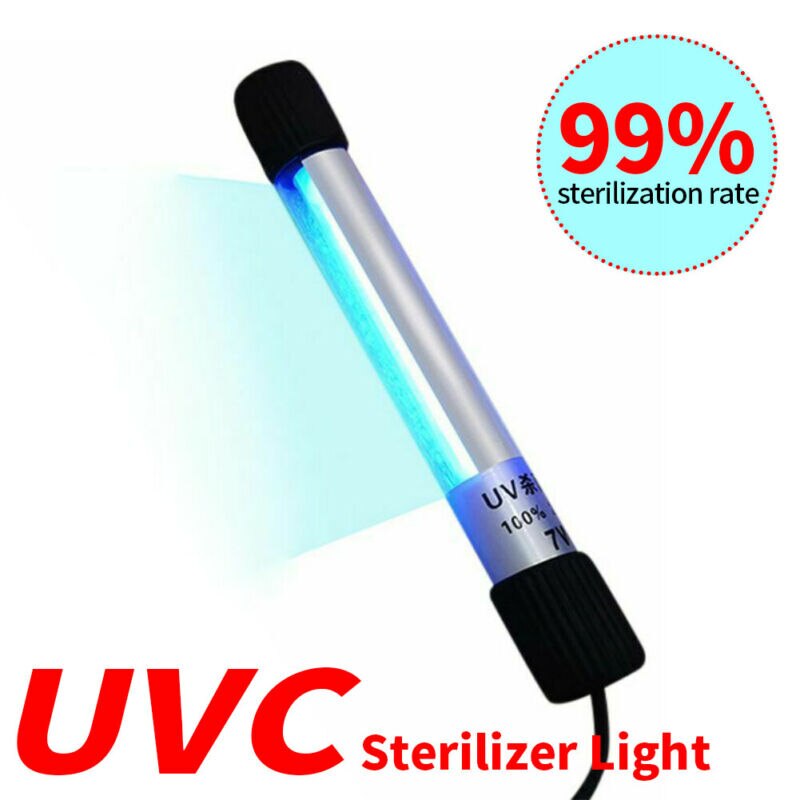 5W/11WPortable LED UV Disinfection Lamp Tube Handheld UVC Sterilizer Germicidal Lights: 7 W