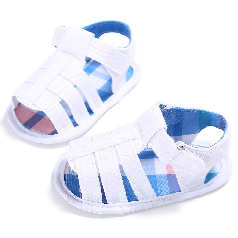 Summer Newborn Baby Sandals Hollow Out Infant Boys Girls Sandals Clogs Cute Little Kids Bandage Anti-slip Crib Shoes