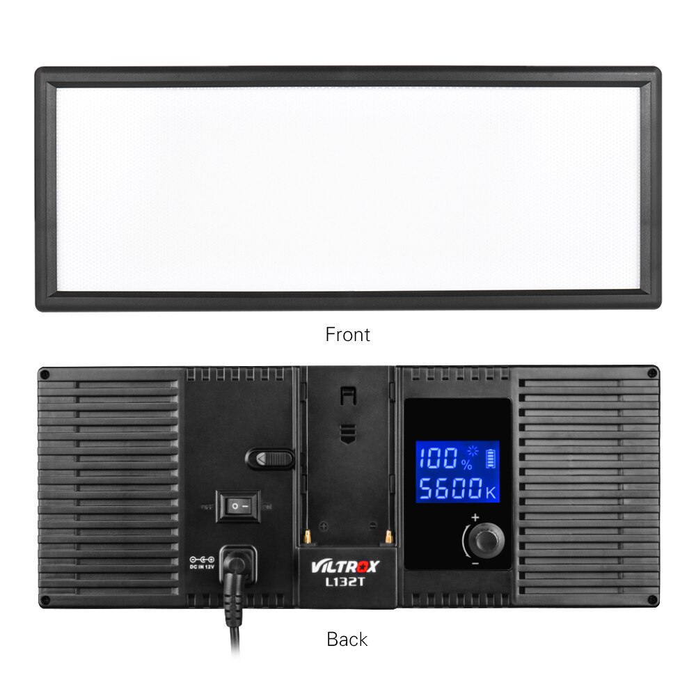 VILTROX L132T Photo Studio LED Video Light Fill Light Photography Lighting Camera Light for Canon Nikon Sony DSLR Camera
