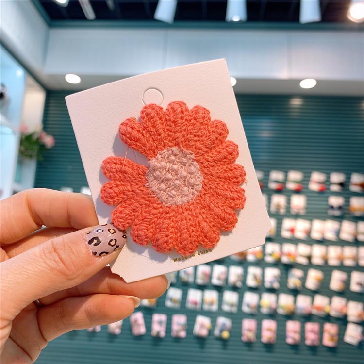 Frühjahr Neue freundlicher Blume Haarnadel Mädchen Gänseblümchen Bb Clip eins Knaller Haarnadel Koreanische Haar Trimmen Clip Baby Mädchen Haar Stifte: 3