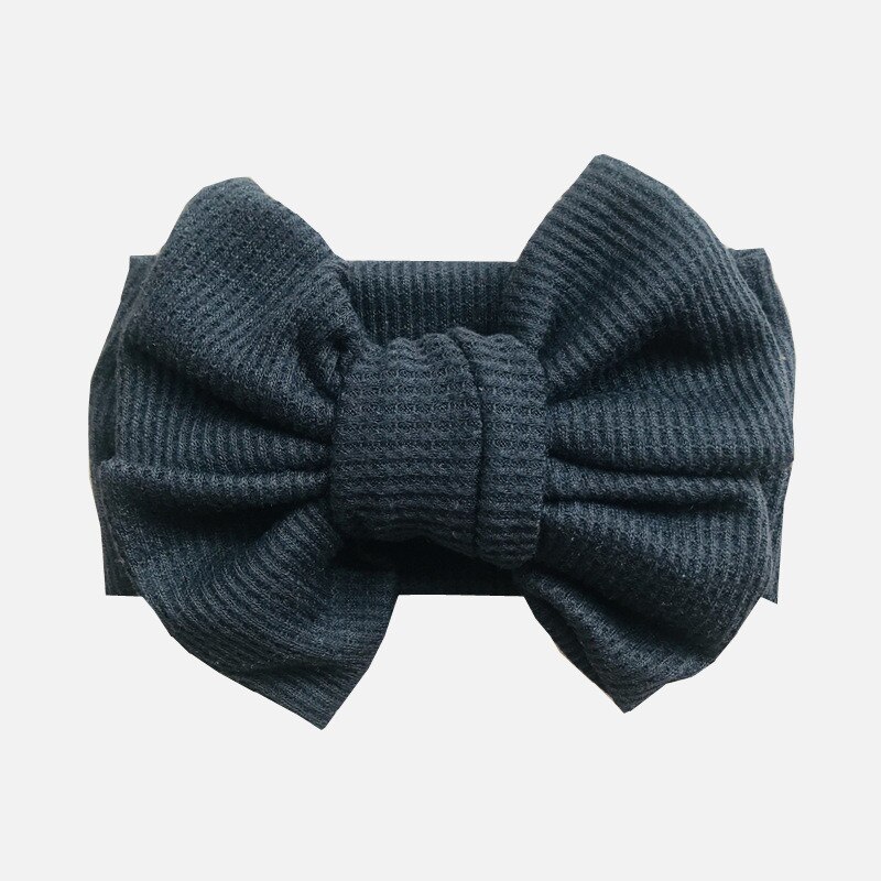 Knit Bow Baby Hoofdband Voor Kind Strik Hoofddeksels Kabels Tulband Voor Kinderen Elastische Headwrap Baby Haar Accessoires: 4