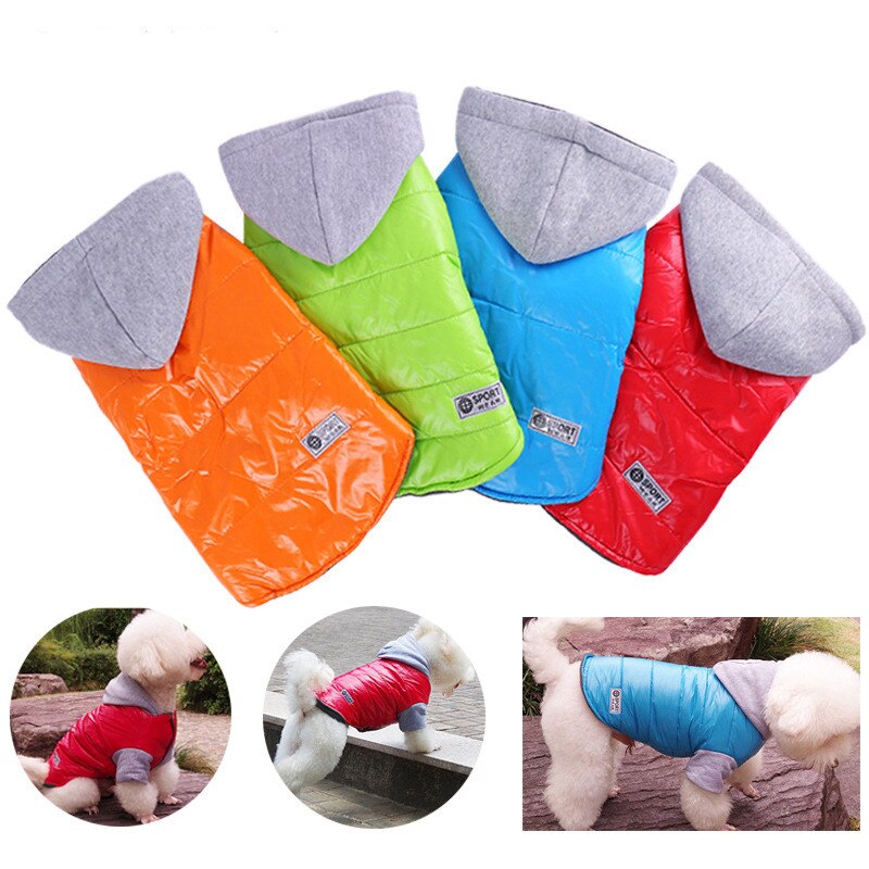 Warm Winter Dog Jacket Coat Puppy Pet Parkas Dog Vest Bulldog Clothes Waterproof Small Medium Dog Coat Clothes Multiple Sizes