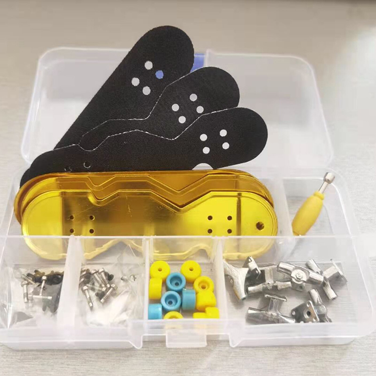 Stents Finger Skate DIY Set Fingerboard Fingertip Alloy Finger Skateboard Novelty Children Christmas