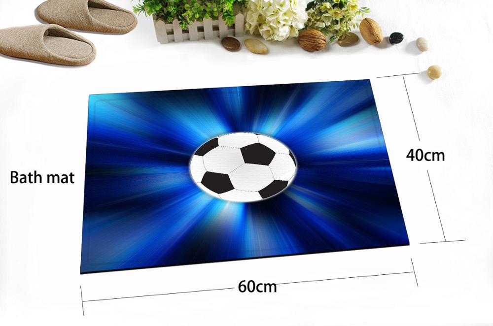Lb 60*40 zachte witte zwarte voetbal blauwe vloermatten deurmatten slaapkamer tapijt vloerkleden voor woonkamer kinderkamer badkamer: 9762