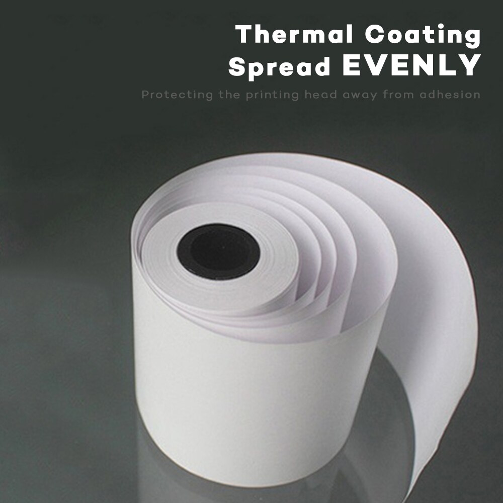 57mm thermal paper non-adhensive Bluetooth Portable fit for receipt barcode label printer white 10 /15 rolls