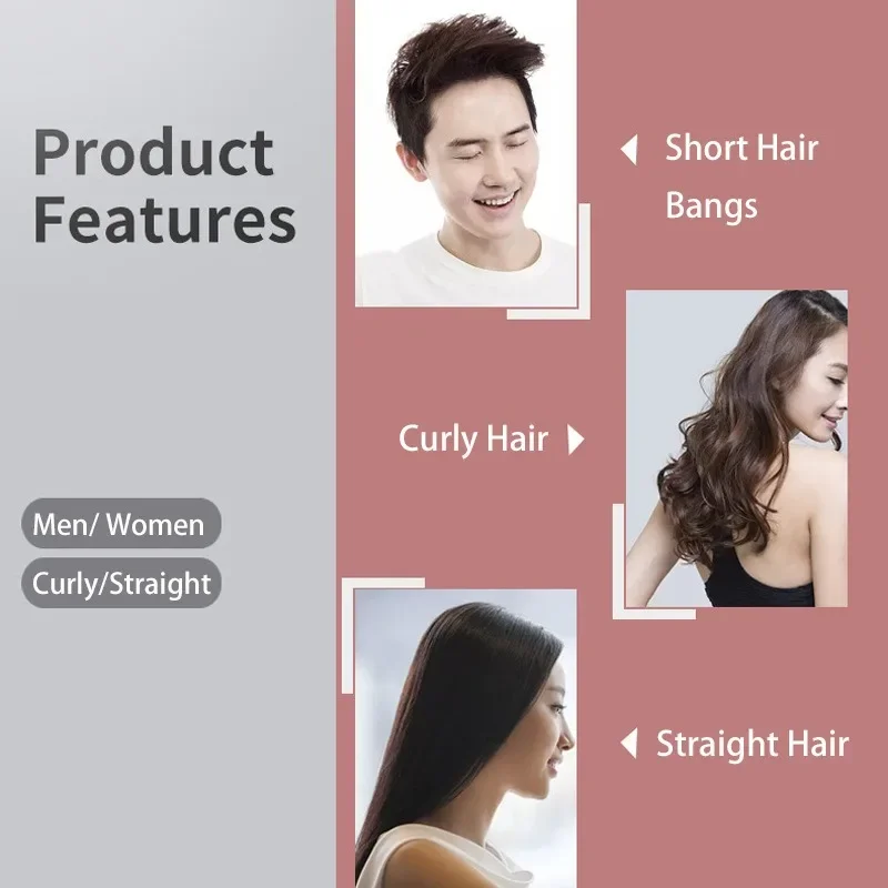 Mini Hair Curler Pencil Hair Straightener 2 in 1 Ceramic Thinnest Narrow Flat Iron with LED Display for Short Beard and Hair