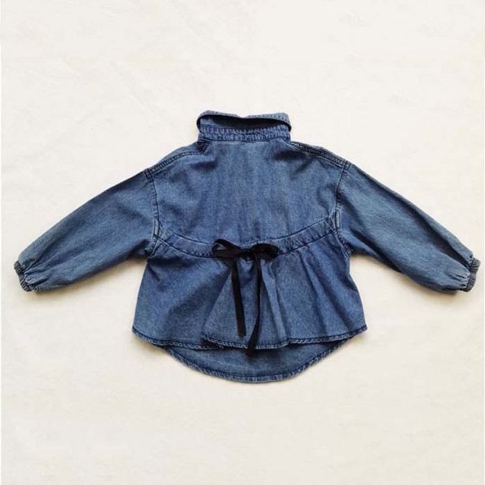 Mihkalev Baby girl denim shirts and blouses for kids clothes girls jeans shirts long sleeve children autumn clothes costume