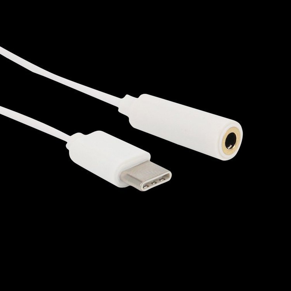 USB Type-C Male To 3.5mm Jack Female USBC Type C To 3.5 Headphone Audio Aux Cable Adapter Converter