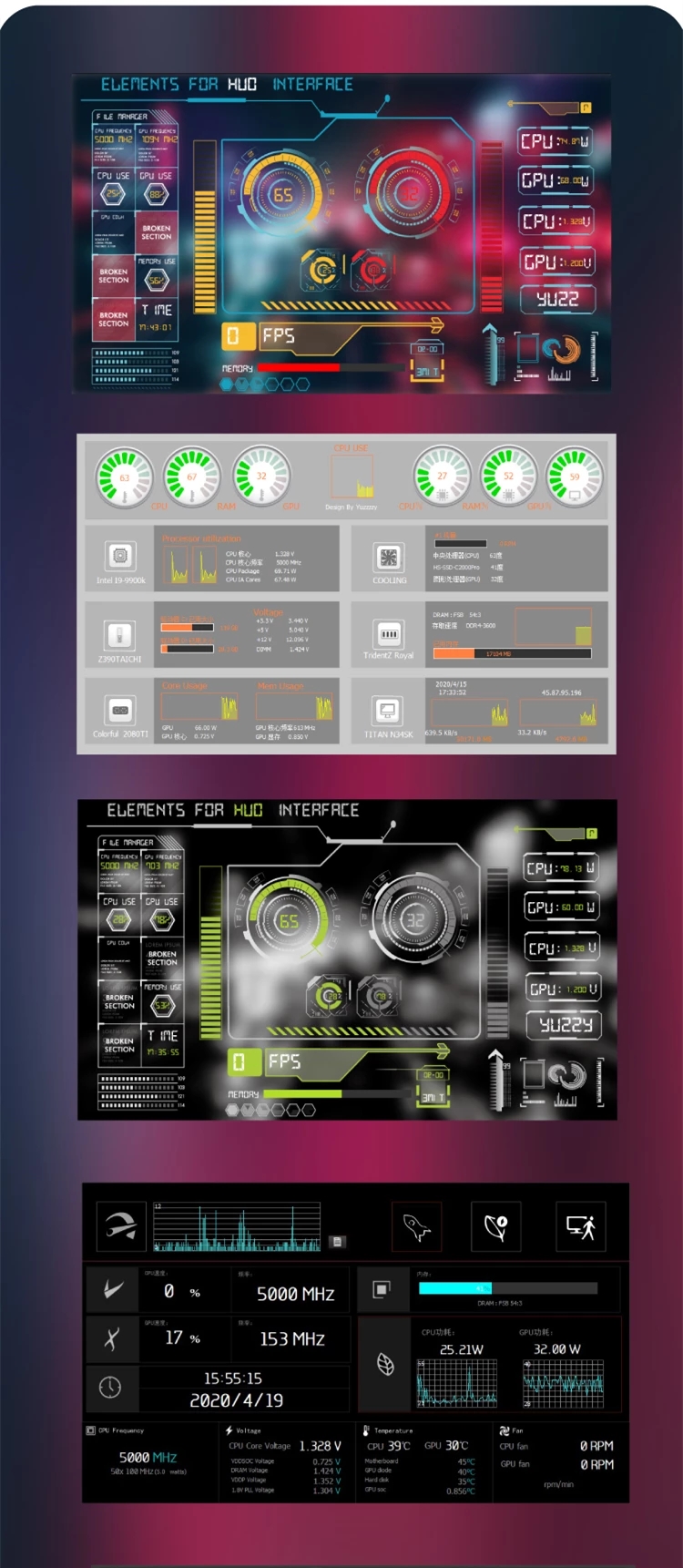 1024*600 7 inch Screen Temperature CPU GPU SSD Monitoring Secondary Display Monitor For AIDA64 Computer Raspberry Pi