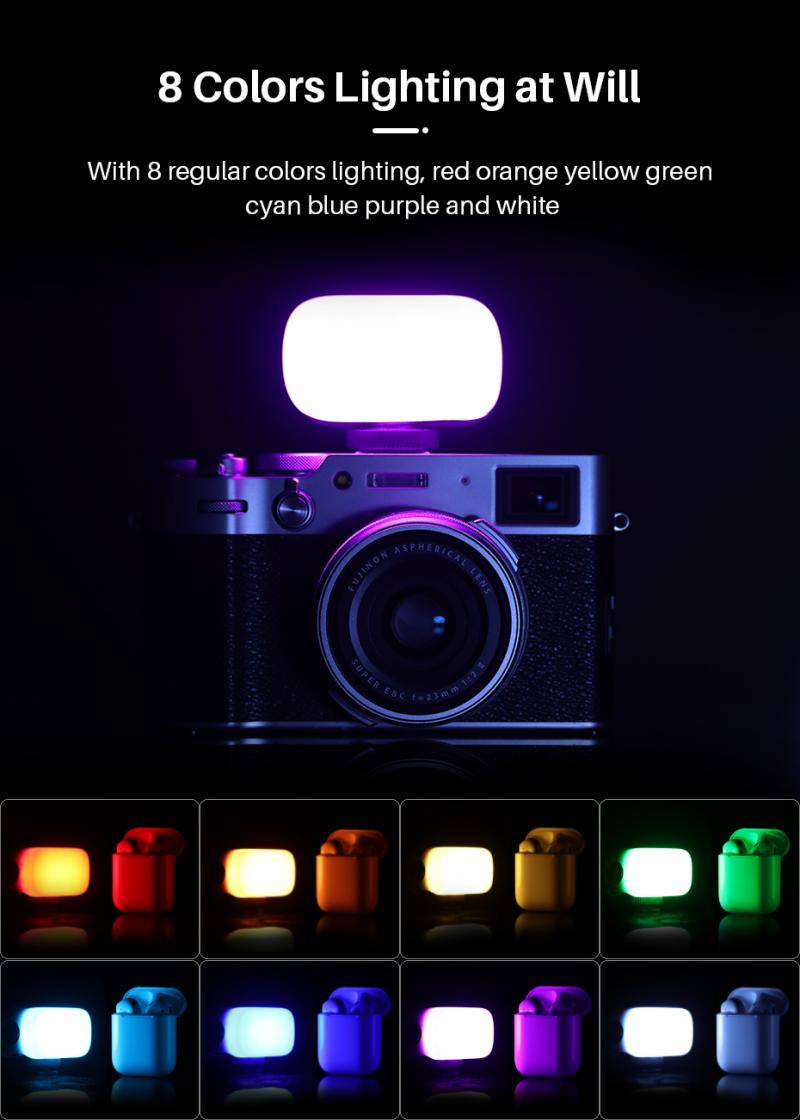 Ulanzi VL Mini RGB LED Video Weiches Licht 750mAh Fleshlight Tragbare Tasche selfie lampe Fotografie Licht Für Tik Tok telefon Live