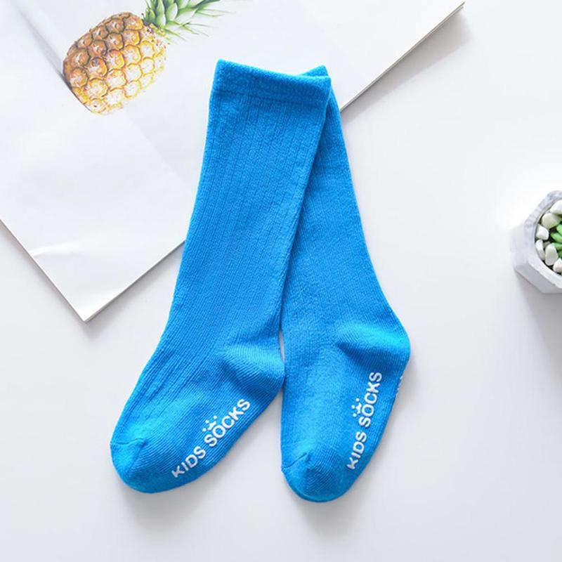 Kinder Kinder Kalb Socken Einfarbig Gleitschutz Atmungsaktive Baumwolle Haufen Haufen Socke Verpackung und Transport von OPP Taschen