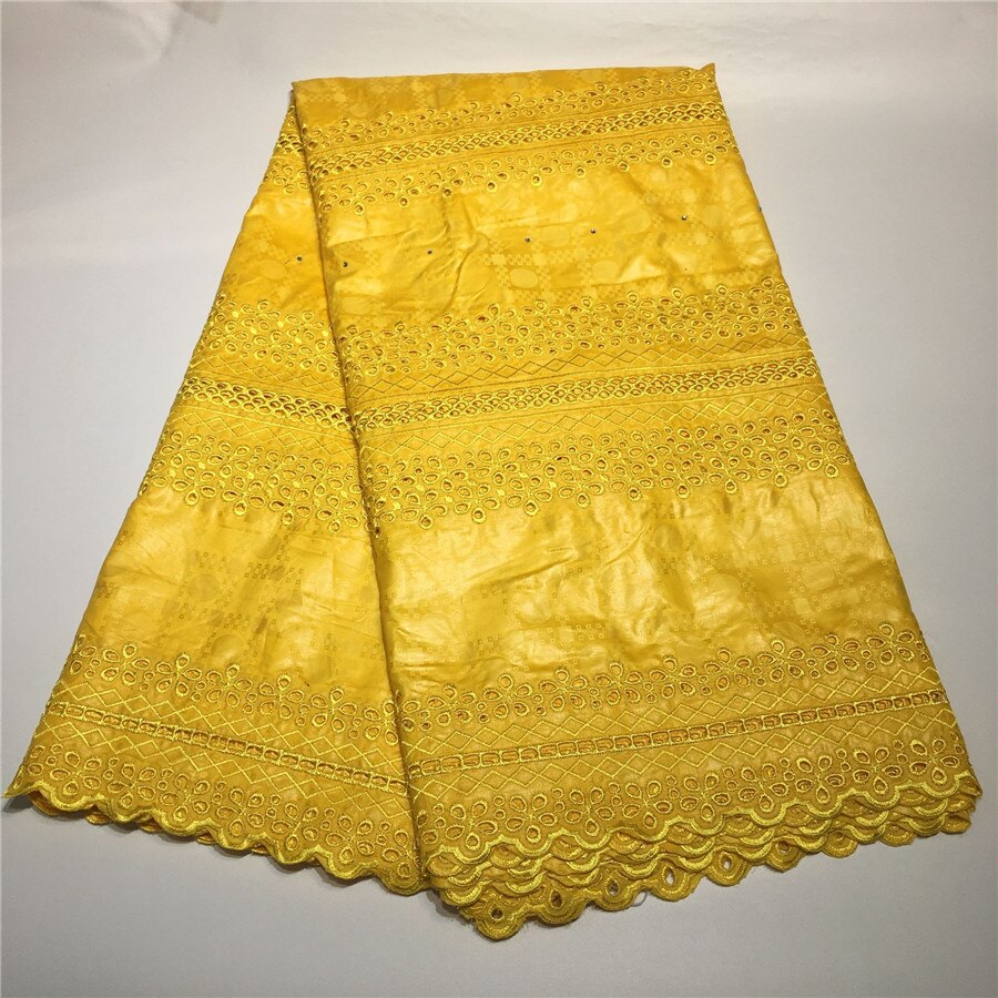 African Bazin Riche Fabric Guinea Brocade Bazin Brode Lace Fabric Embroidery Swiss voile Lace Fabric 5Yards: 13
