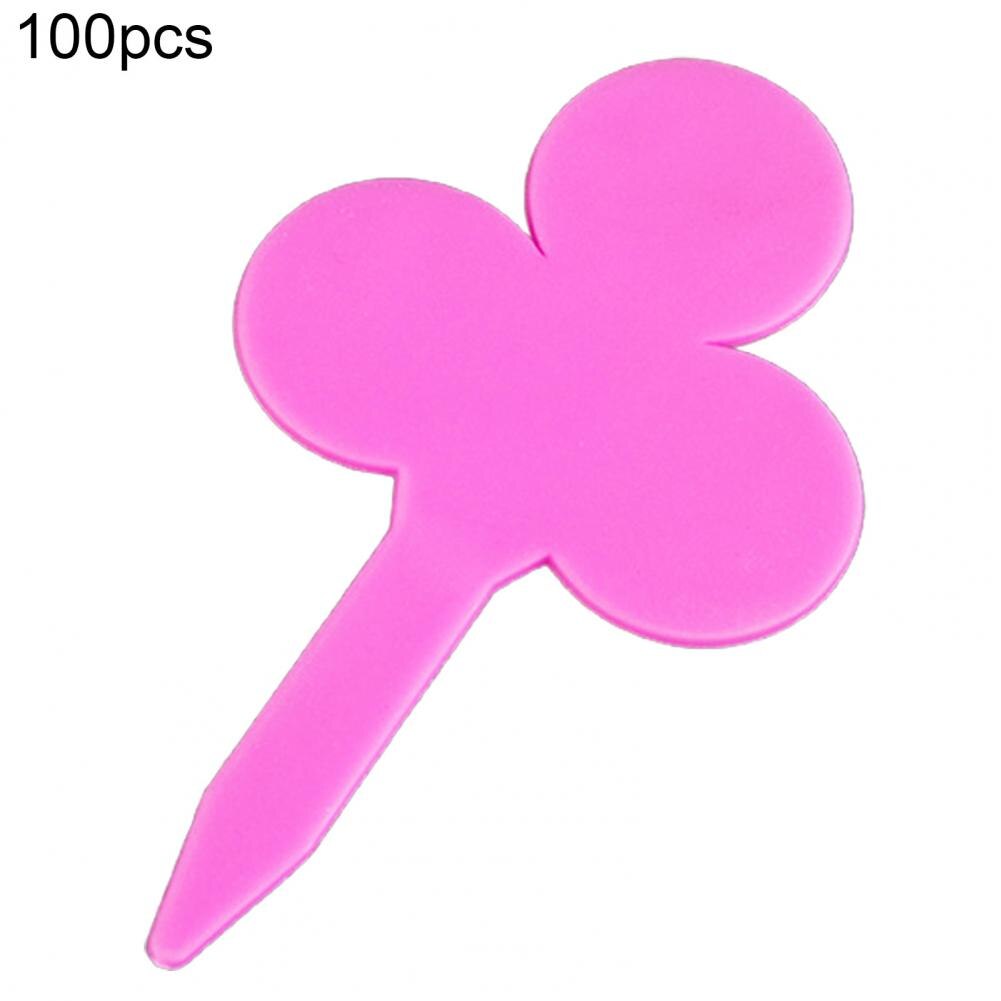 100Pcs Durable Plant Labels Not Brittle Weather Resistant PP Funny Indoor Plants Labels for Nursery Decoration: Pink