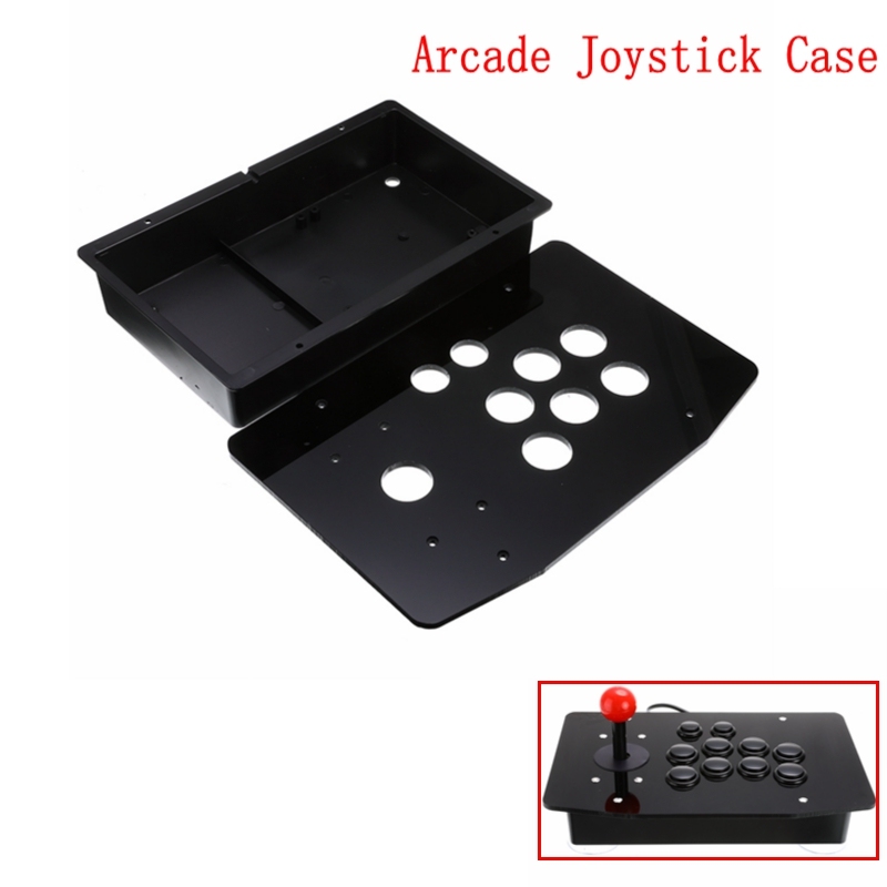 DIY Acryl Panel Case Vervanging Clear Black Arcade Joystick Handvat Arcade Game Kit Stevige Constructie Eenvoudig te Installeren