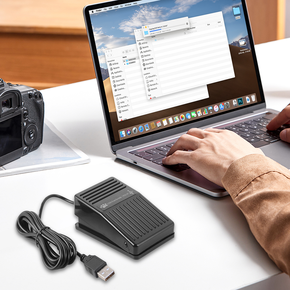 Foot Controller Pedal Switch Game Control Action HID USB Foot Pedal Control Switch PC Game Pad for Keyboard Mouse PC Laptop