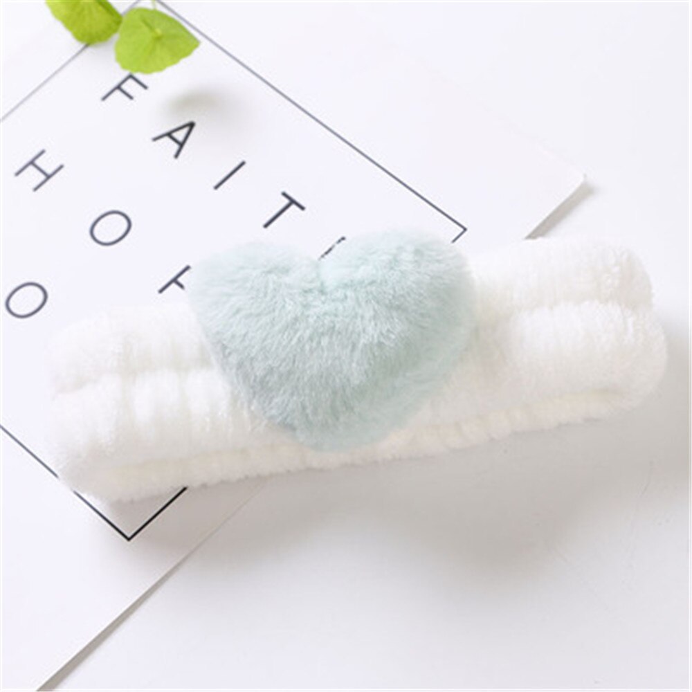 Doux corail velours bandeau cheveux filles mignon amour coeur bandeau coréen lavage visage maquillage bandeau femmes Simple cheveux accessoires: 5
