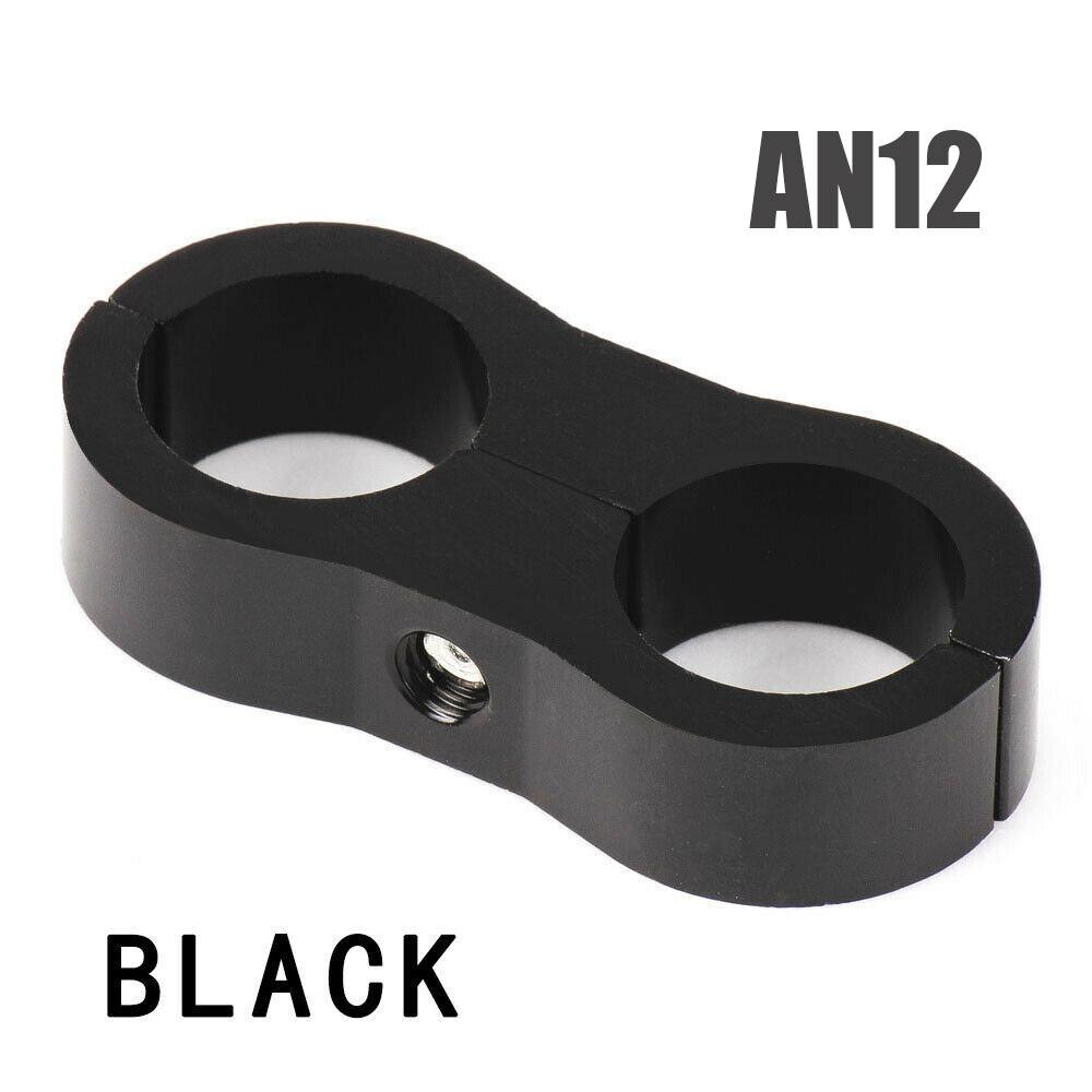 1pc an4/an6/an8/an10 slange separator klemmefitting gas/olie/brændstofledning slange endefitting;: An12 sorte
