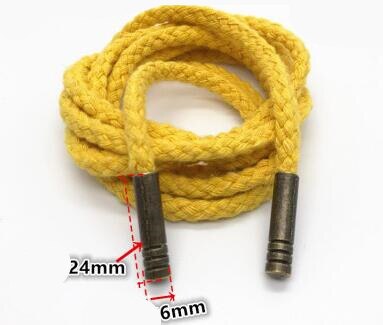 Pantalon de survêtement à tête en cuivre pour lacets de Sport, 1 pièce, cordon de serrage, corde tressée, ceinture, à capuche, bricolage, fournitures: E