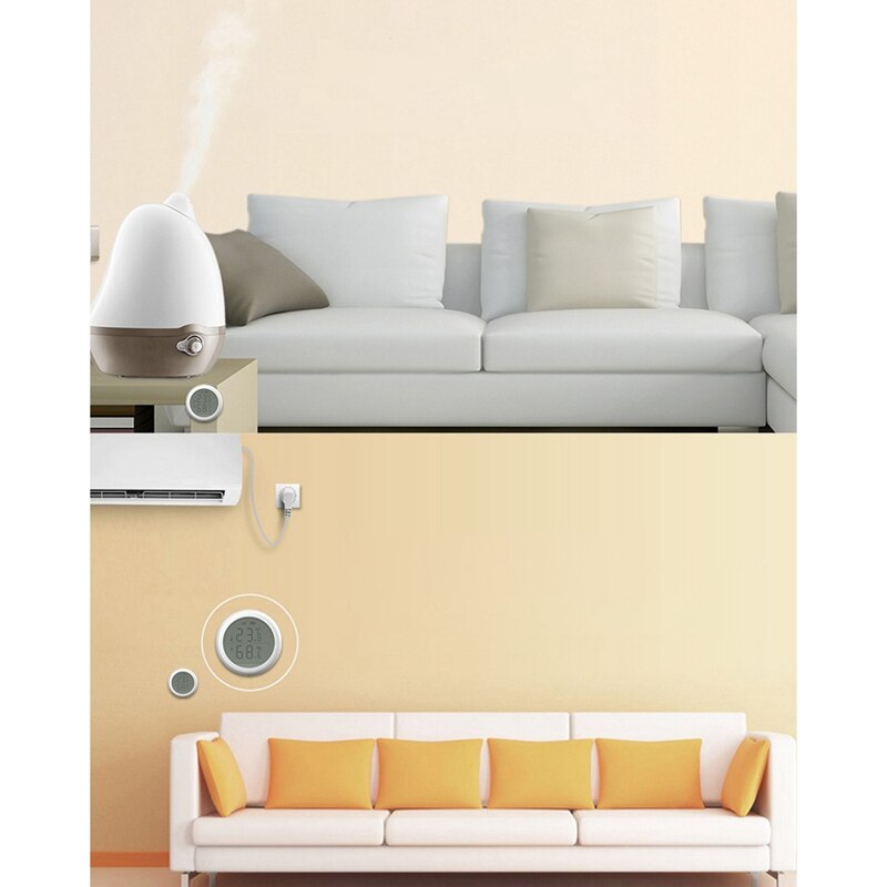 Zigbee 3.0 Draadloze Temperatuursensor Tuya En Slimme Leven App Controle Temperatuur En Vochtigheid Sensor