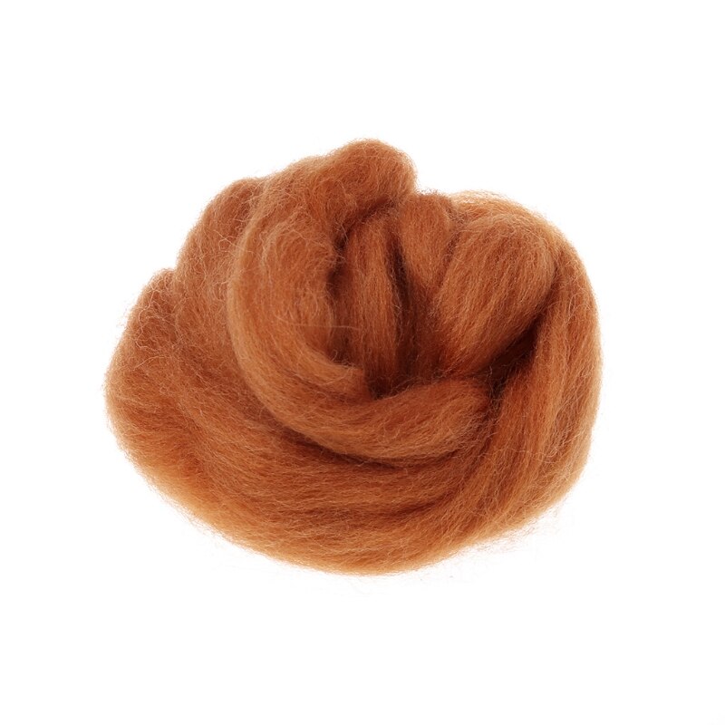 P82C Wool Corriedale Needlefelting Top Roving Dyed Spinning Wet Felting Fiber