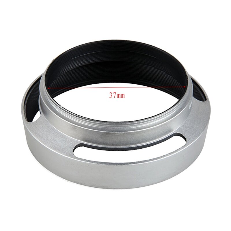 Capot de filetage interne de couvercle Oblique de lentille argentée en Aluminium de 37mm pour Leica Slr N84A