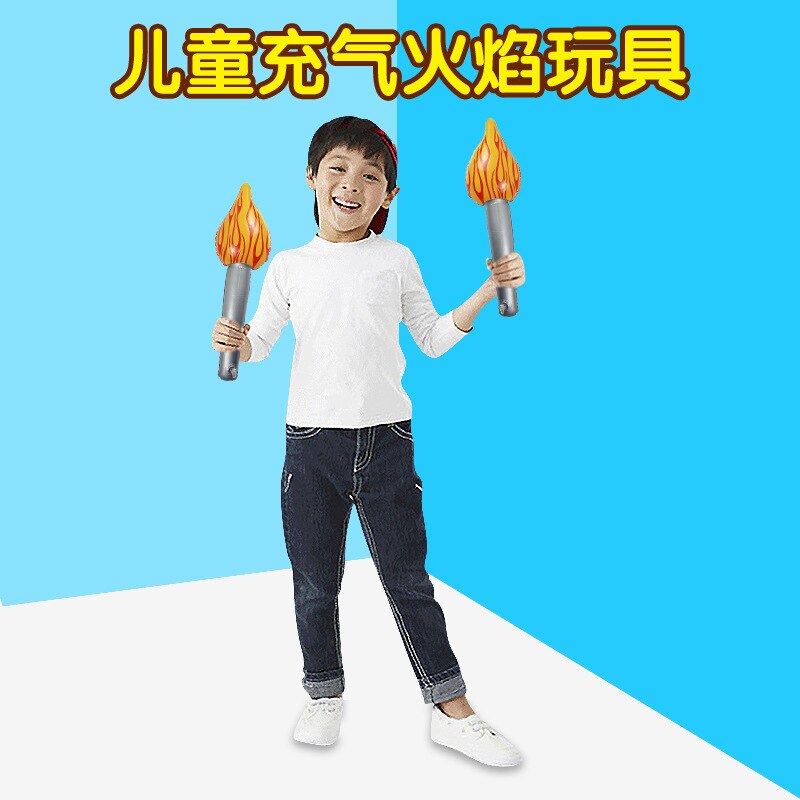 Currently Available Pneumatic Torch Torch Rod Pneumatic Flame Toy Children Stage Performance Props Games Refueling Sticks