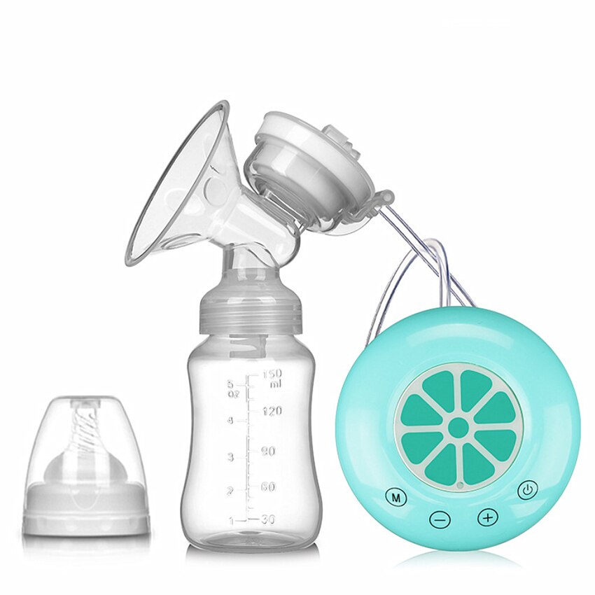 Breast pump handsfree electric breast feeding milk exactor for mother care: Blue